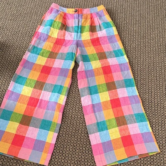 NWT Boden plaid pants 6 petite - Picture 1 of 5